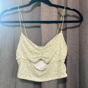 Urban outfitters lime green crop tank top